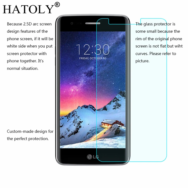 Для LG K8 2017 стеклянная тонкая защитная пленка HD для закаленное стекло X240 M200N US215|screen