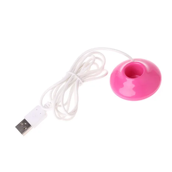 Розовый Мини USB пончик увлажнитель воздуха очиститель Арома диффузор для дома офиса автомобиля портативный - Цвет: Розовый