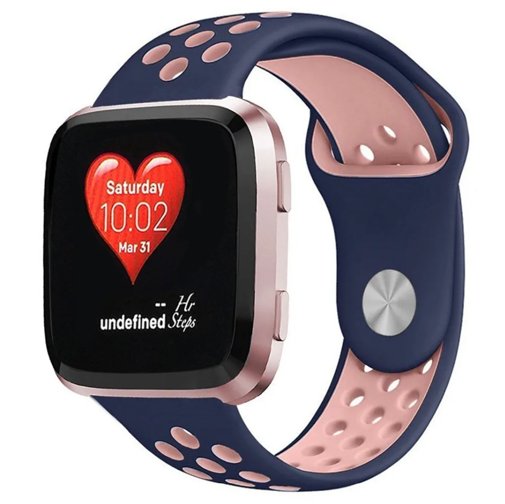 Ktab умные аксессуары ремешки для часов Fitbit Versa женщин Мягкий силиконовый