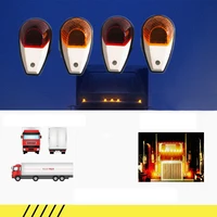 5pcs 6 leds car truck rear tail light warning lights rear lamps waterproof sides marker trailer lights 24v
