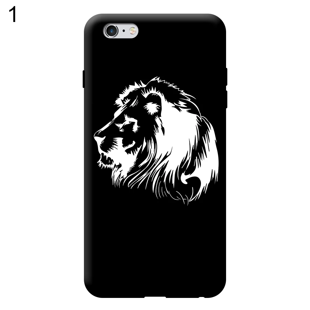 ТПУ прозрачный голова льва флип чехол для телефона iPhone 5 |