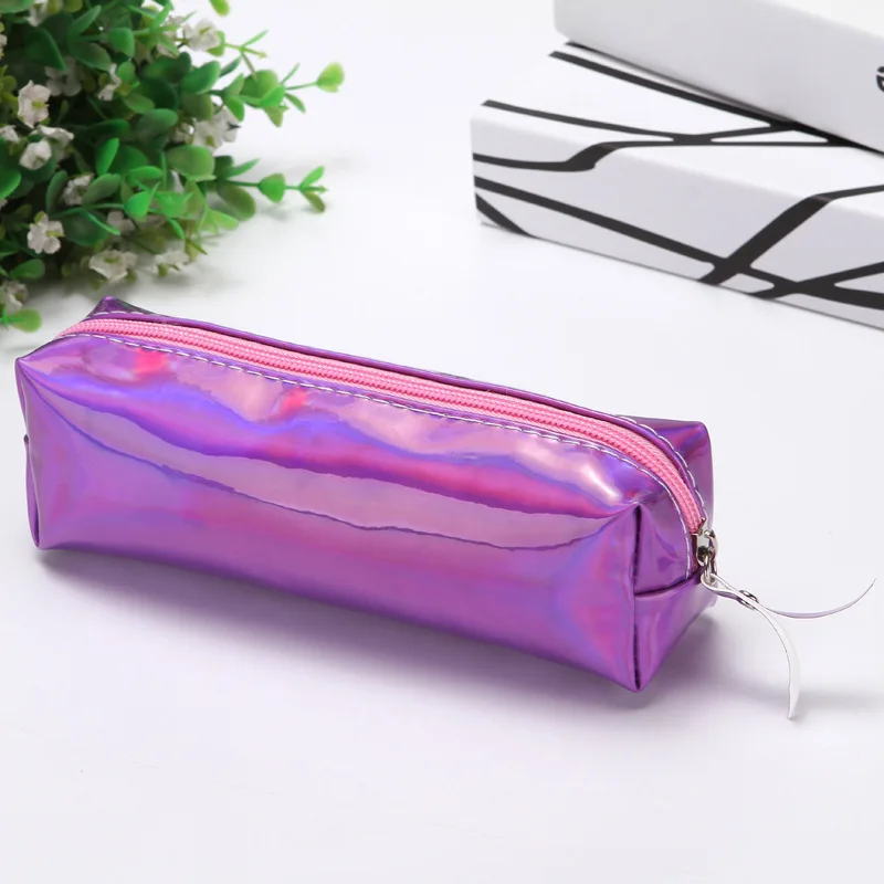 Радужный чехол-карандаш Kawaii estuche escolar милый чехол-карандаш из искусственной кожи Школьные принадлежности kalem kutusu pencil box trousse scolaire