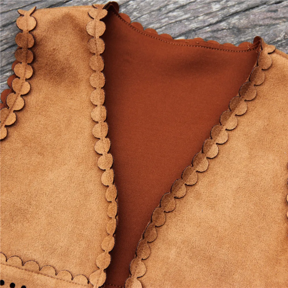 Детские комплекты одежды с кисточками осенний и зимний комплект для девочек из 2