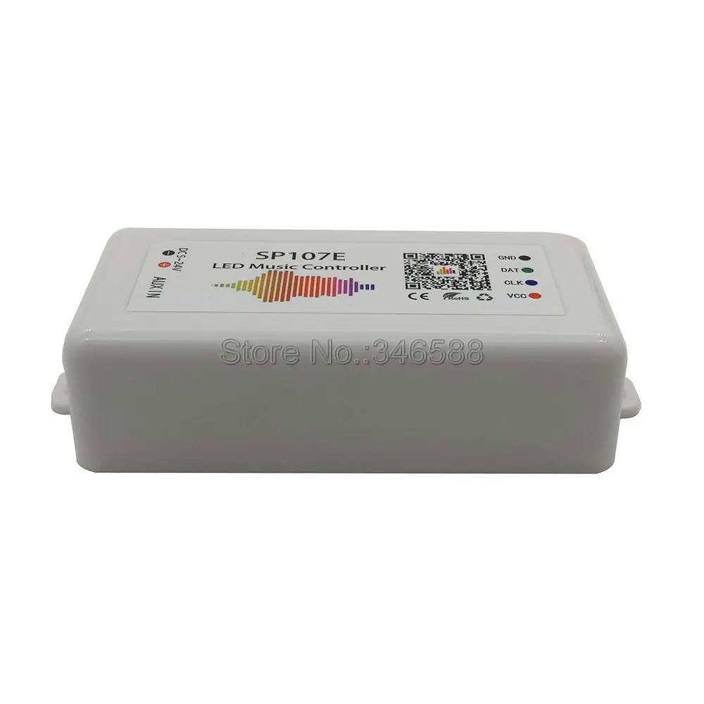 SP107E Bluetooth светодиодный музыкальный контроллер Pixel IC SPI с помощью приложения для
