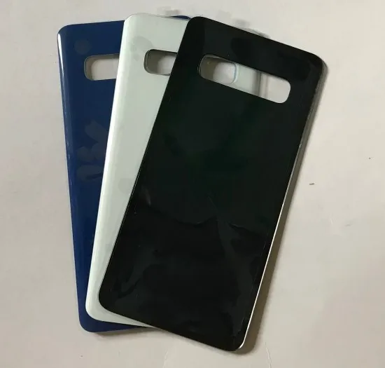 

10 шт., заднее стекло для Samsung Galaxy S10 6,1 дюйма/S10 Plus S10 + 6,4 дюйма/S10E, крышка аккумулятора, задняя крышка корпуса, Одна замена