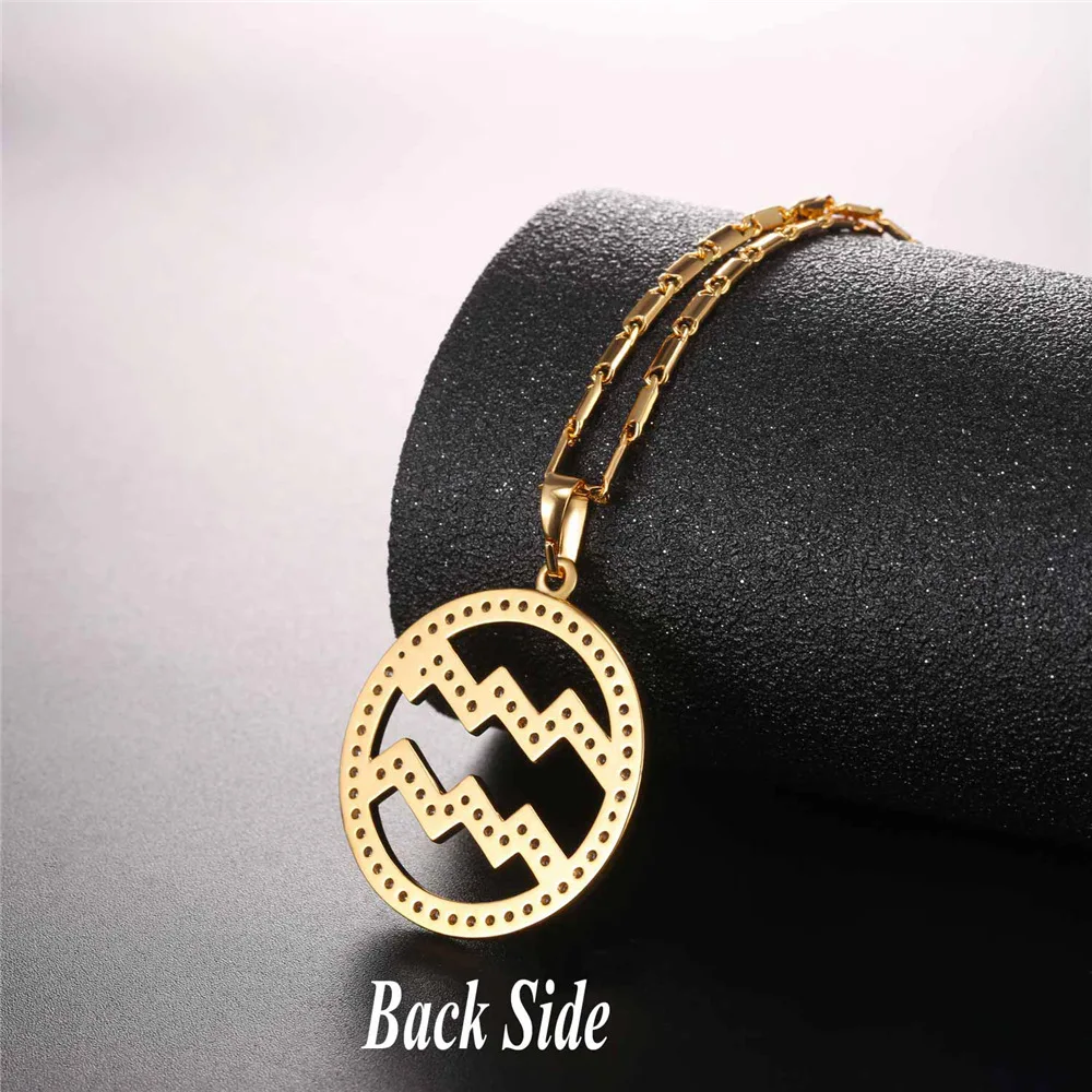 2017 кулоны со знаками Зодиака Водолей ожерелье с подвеской простое