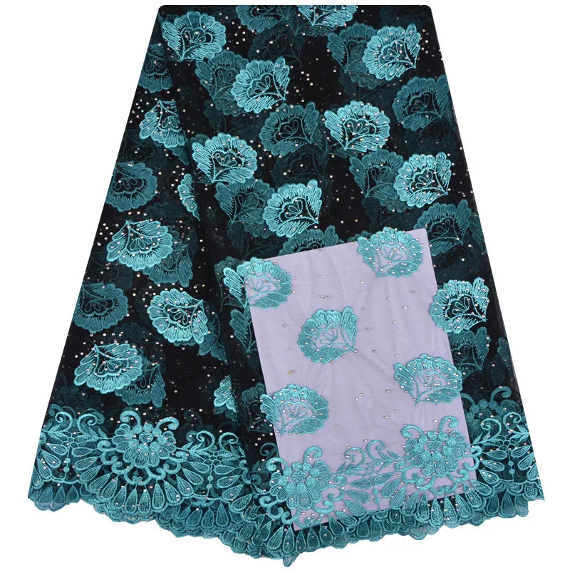

Latest French Nigerian Laces Fabrics High Quality Tulle African Laces Fabric Wedding African French Net Lace Fabric A1234