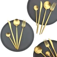 Стильный черный набор столовых приборов из нержавеющей стали Dinnerwar, столовый набор, острые ножи для стейка, столовые вилки, чайная ложка, столовый набор, 1 шт