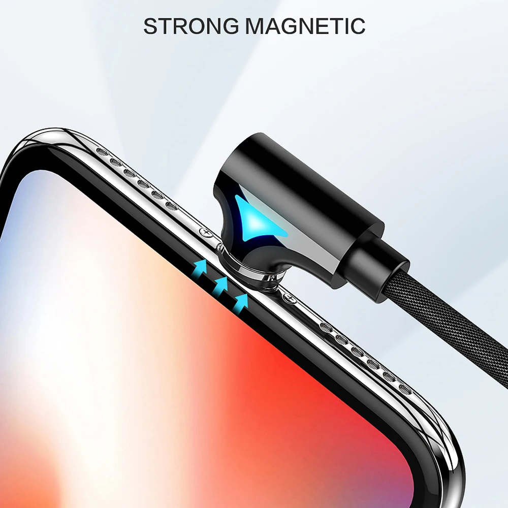 FLOVEME Магнитный кабель для зарядки Micro usb type-C магнитные кабели освещение для iPhone samsung Xiaomi зарядное устройство Мобильные кабели USB шнур