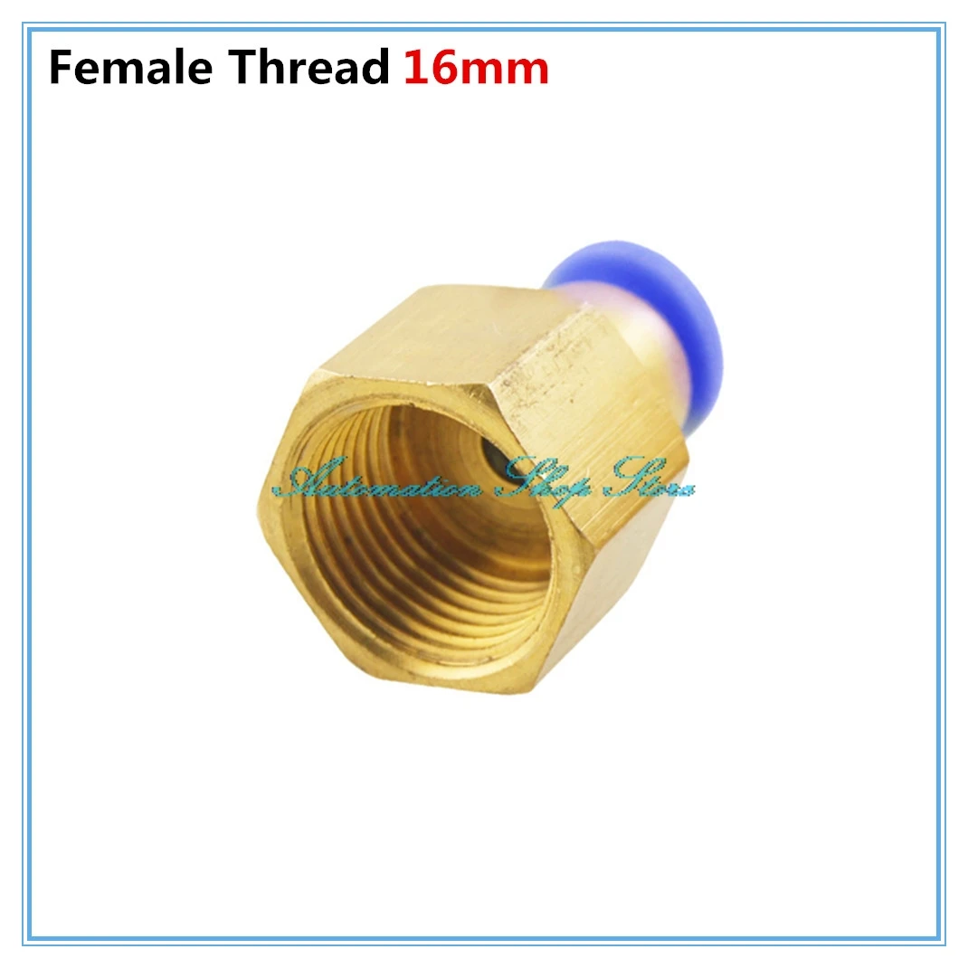 

5 Pcs 3/8"PT Female Thread to 6mm Pipe Push in Pneumatic Quick Fitting PCF6-03