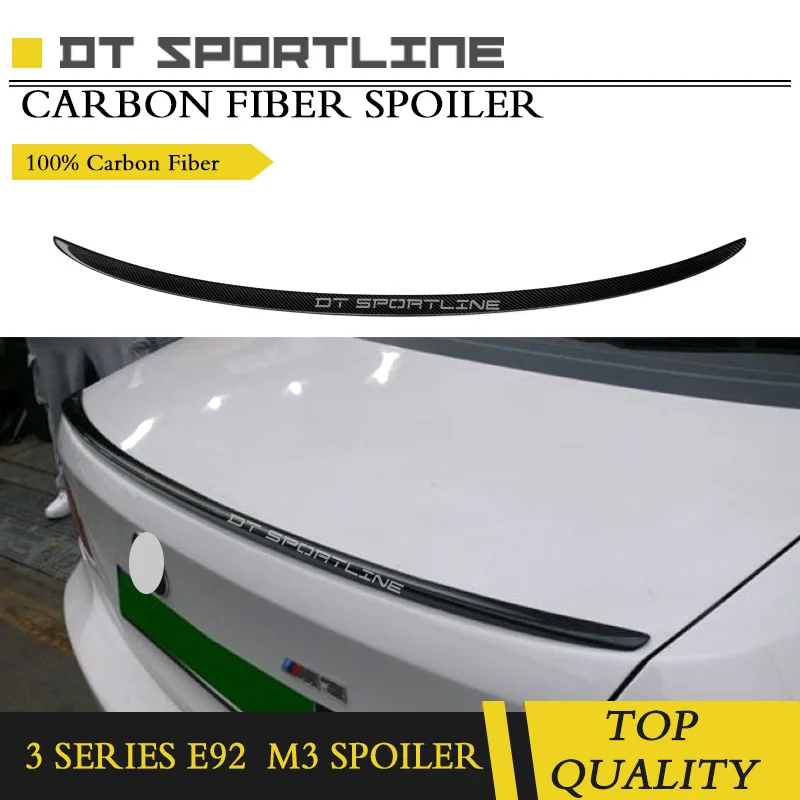 M3 Style For BMW E92 Spoiler 3 Series 2 Door Coupe Carbon 2006 - 2013 Fiber rear wing spoiler | Автомобили и мотоциклы