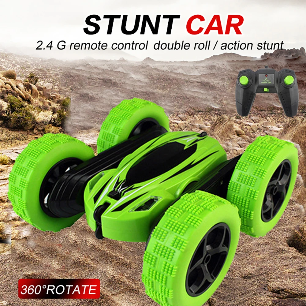 Электрический RC гоночный автомобиль 2 4G 4CH трюк дрейф деформация багги