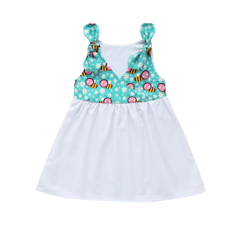Платья для девочек элегантные Детские платья на бретельках с изображением кота