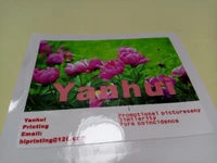 self adhesive flower sticker label printing customglossy film laminated