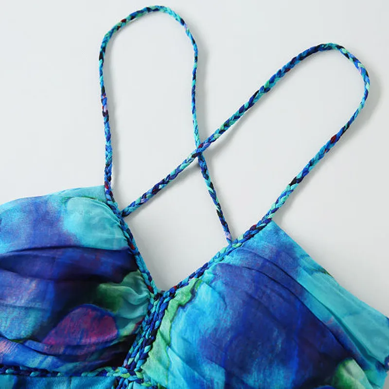 Женское элегантное платье в стиле бохо 2017 летнее Стильное женское длинное