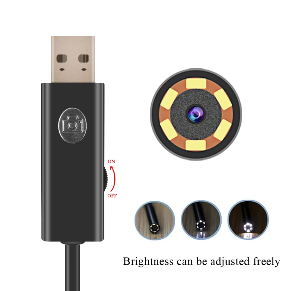 USB эндоскопа Android IOS iPhone камеры с WI-FI коробка tm-we9 кабель 15 м объектив 9 мм Пинхол