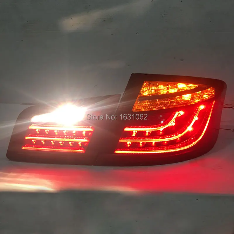 Бесплатная доставка для BMW F10 F18 520 525 530 535i светодиодный задний фонарь красного