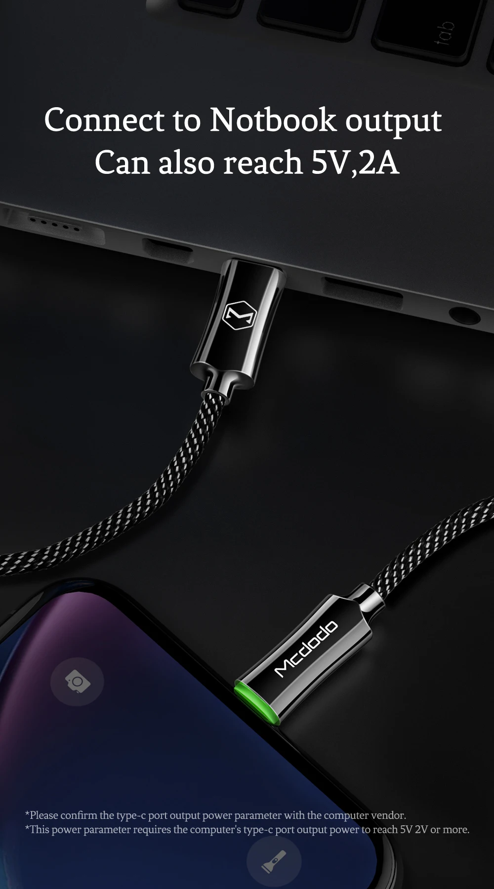 Mcdodo USB C PD 18 Вт Кабель для быстрой зарядки type C для Lightning 2A зарядное устройство для передачи данных USB-C для iPhone XR XS Max X PD ISO 12 кабель