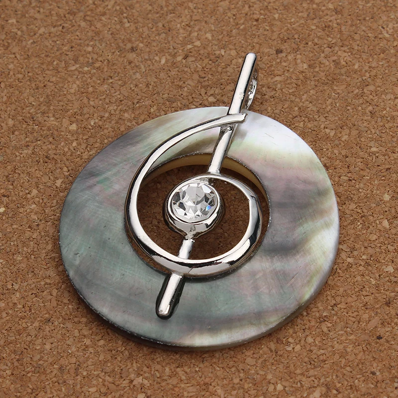 Новый Хрустальный музыкальный символ форма натуральный круглый медальон мать