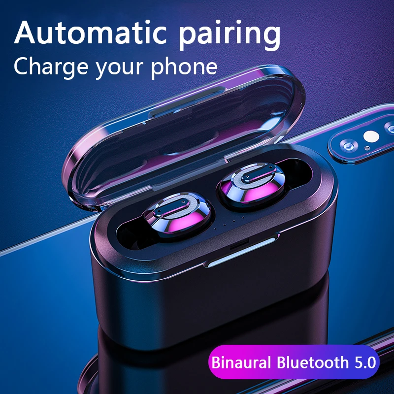 KSUN BT-01 TWS 5,0 Bluetooth наушники 3D стерео беспроводные наушники с двойным микрофоном