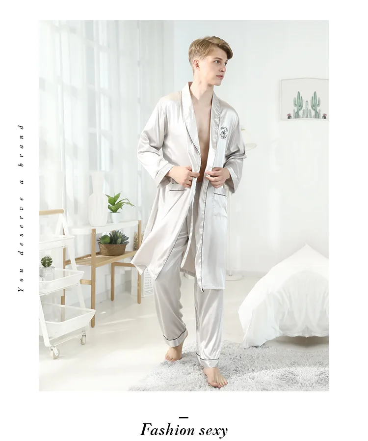Новинка, мужской весенний халат, халат Yukata, мужское кимоно из вискозы, банное платье, ночная рубашка, одежда для сна, Пижама, Mujer, L-XXL