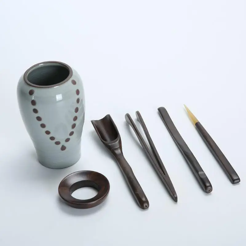 Оптовая продажа китайский керамический буддистский чайный набор Gaiwan чайные