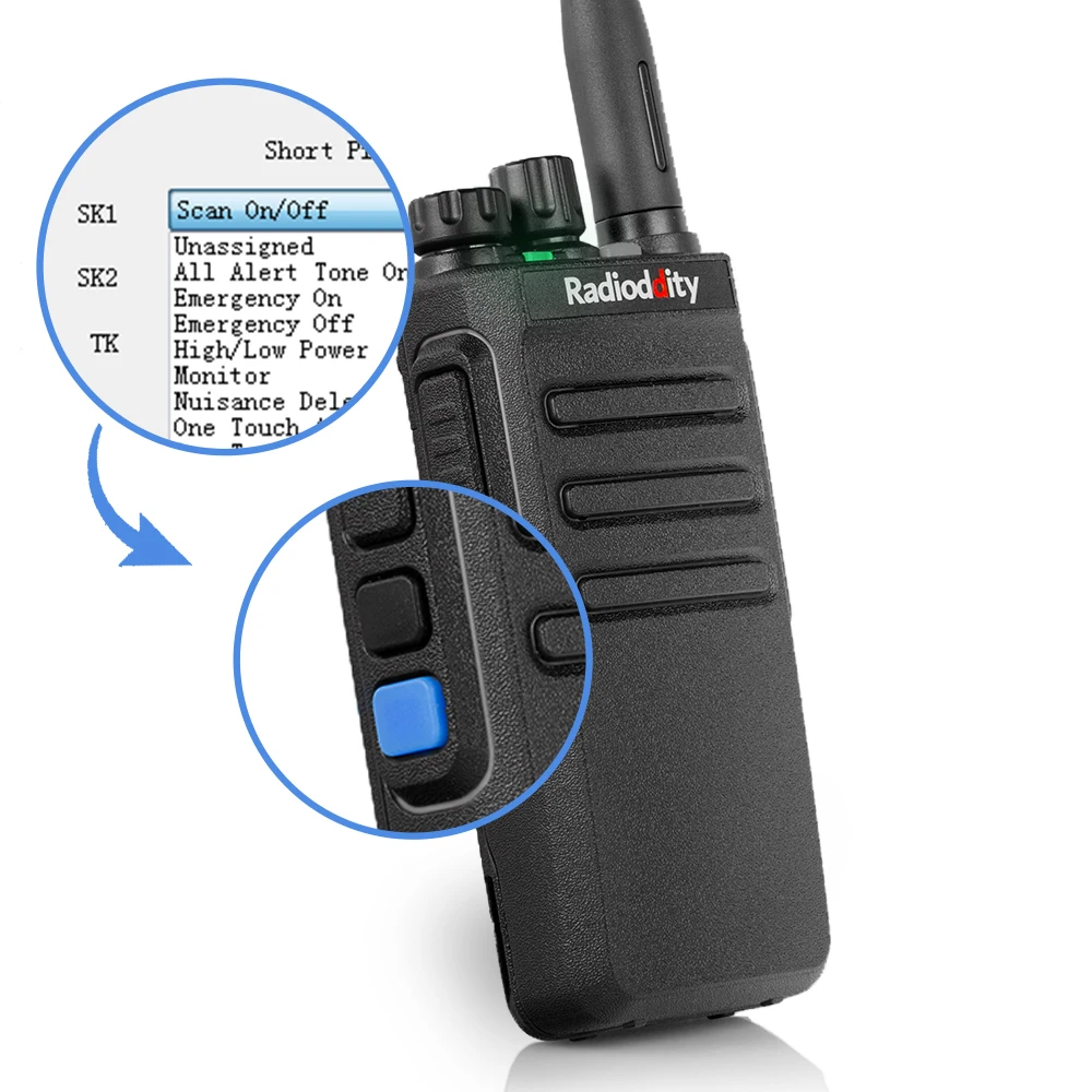 Радиочастотный GD 77S DMR двухдиапазонный slot Ham любительский двухсторонний