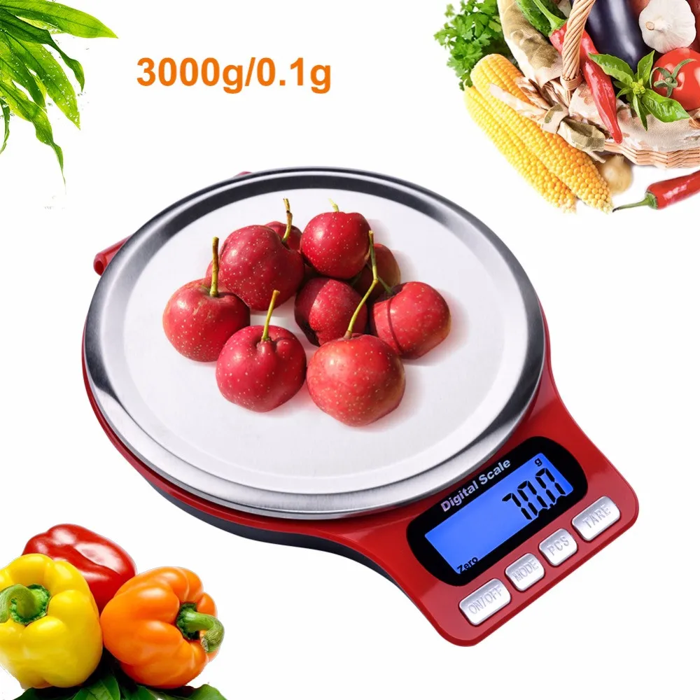 

Mini Portable Digital Kitchen Scale Household Weight measruing Tools Coffee Scale 3kg 0.1g
