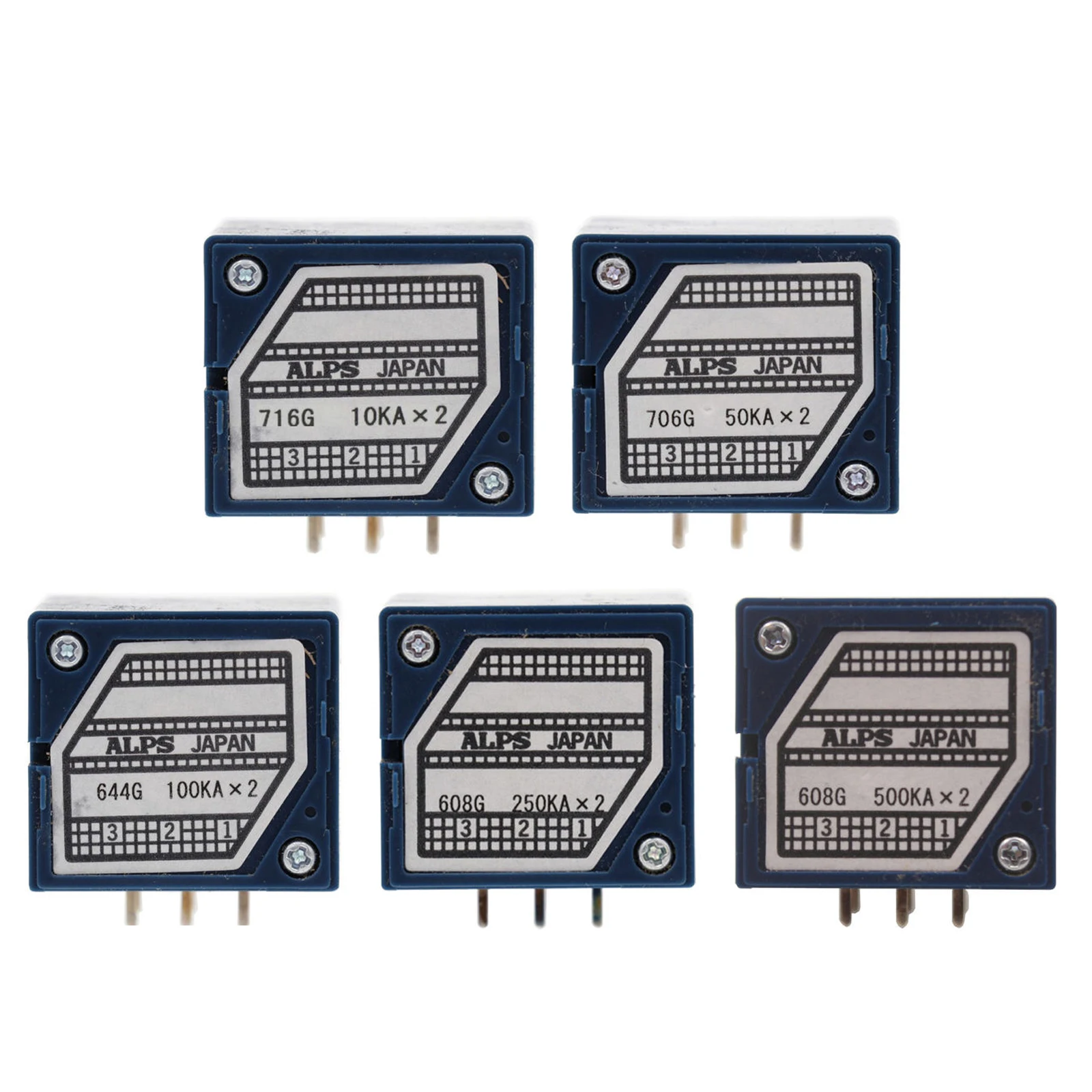 1 шт. потенциометр громкости японский ALPS RK27 стерео 10K 20K 50K 100K 250K 500K|Аксессуары для