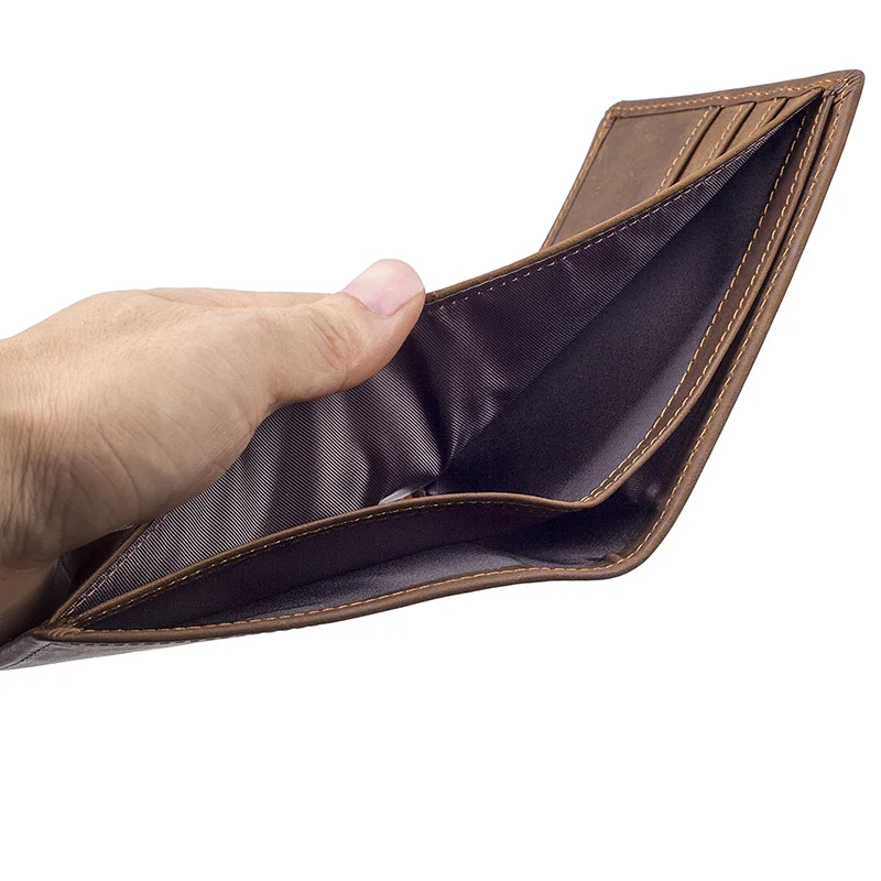 J.M.D Высокое качество Crazy Horse кожа ID держатель карты бумажник R 8165R|f wallet|fashion walletquality