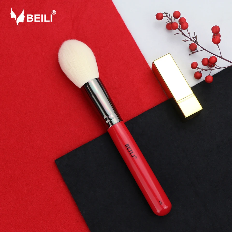 BEILI #101 Профессиональная Кисть для макияжа с красной ручкой косметическая кисть