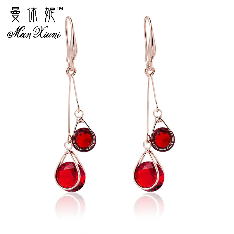 

Безделушка Manxiuni в форме капли воды для женщин, Длинные Короткие Серьги-кисточки, висячие серьги серебристого цвета, ювелирные изделия