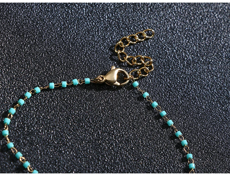 Badu золотой крест кулон браслет синий кристалл цепи Bracekets для девочек изысканные ювелирные изделия для вечерние свадебные помолвки