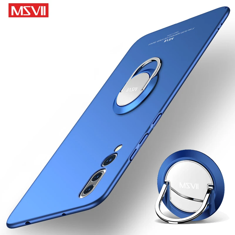 Для Huawei P20 Lite чехол Msvii тонкий матовый для Pro Чехол P 20 кольцевой держатель PC Nova 3E |