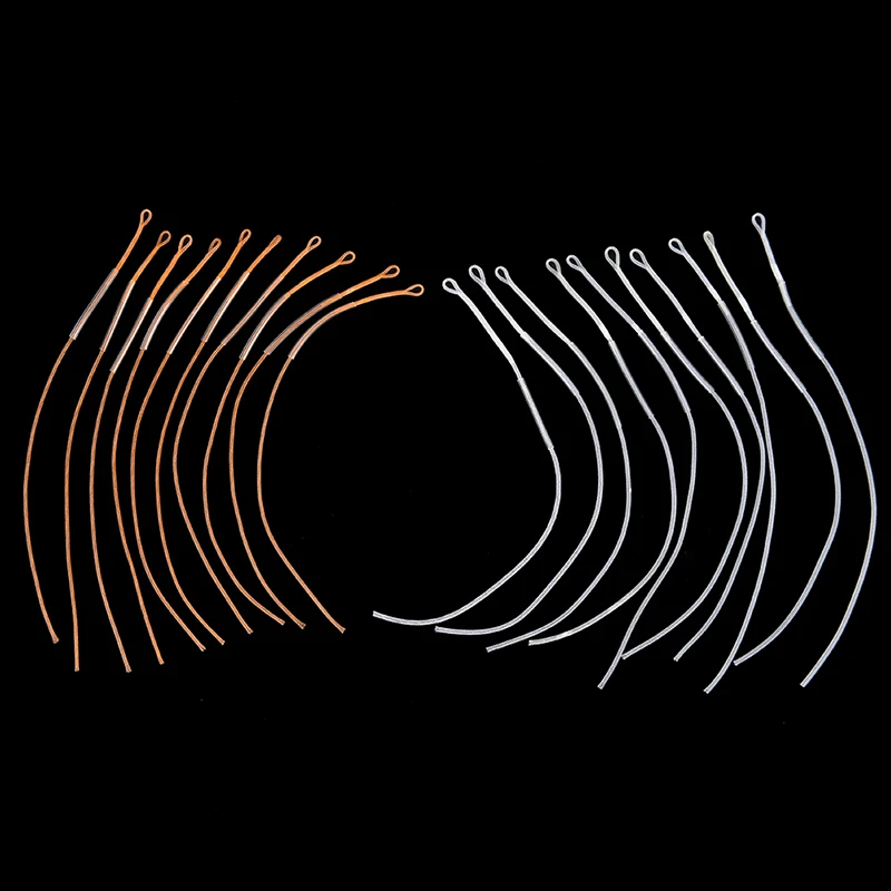 

10 шт./лот высокое 20 Вт, 30 Вт, 50LB лидер разъемом Плетеный Fly Рыболовная линия плетеная кольцевой разъем