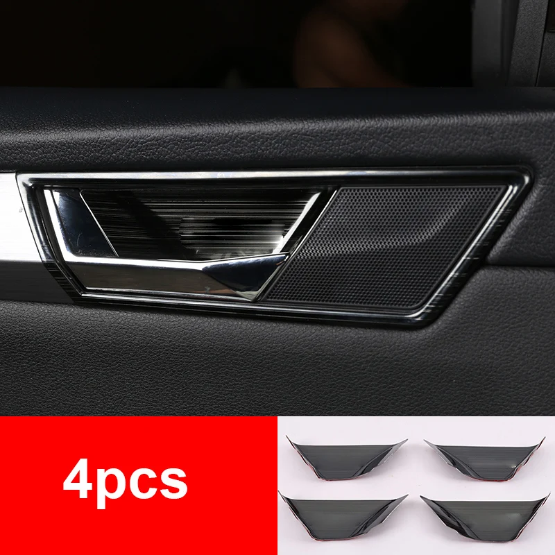 4 шт для SKODA superb- внутреннее украшение для дверной ручки рамка - Название цвета: 7
