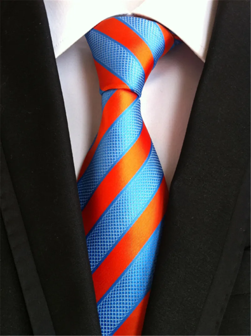 SCST брендовый мужской галстук новинка 2017 в полоску белого и синего цвета тонкие