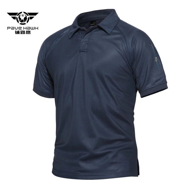 blue 5XL Мужская армейская камуфляжная тактическая рубашка с коротким рукавом, быстросохнущая, для кемпинга, походов, треккинга, Camisa, спортивные топы для рыбалки - Цвет: blue