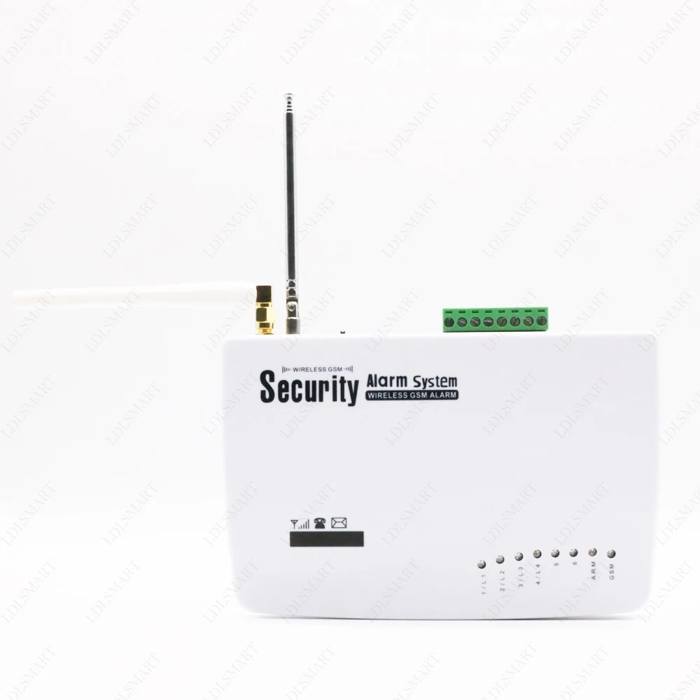 Беспроводная дымовая сигнализация система безопасности GSM с двумя антеннами |