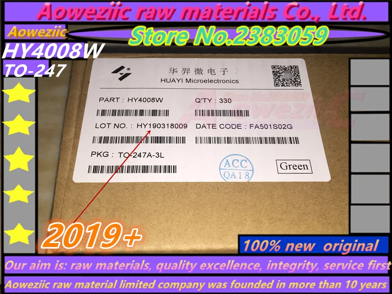 Aoweziic+ 2 шт-4 шт HY4008 HY4008W MOSFET 80 в 200A TO-247 инвертор ультра чип