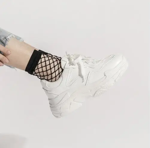 Женские кроссовки из сетчатого материала на плоской платформе повседневные