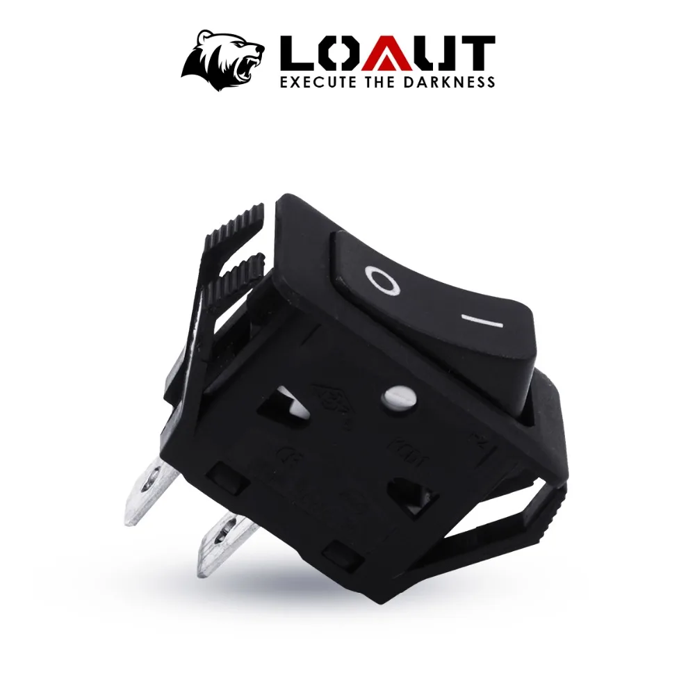 LOAUT 2019 High Qulaity Waterproof 2Pin 10mmx15mm Universal Single Control Switch On Off Rocker Switches with Wire 12A 125V 250V |