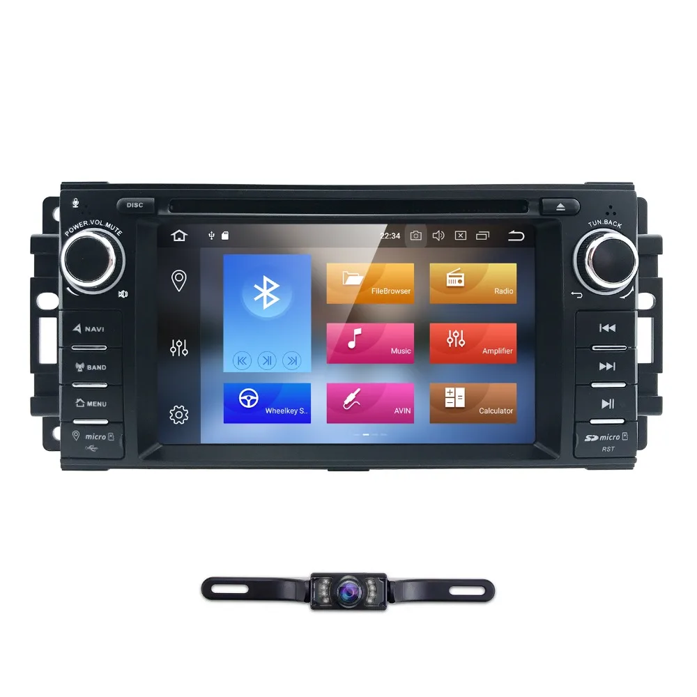 1din Android 8 0 Автомагнитола DVD плеер автомобиля головное устройство для jeep Grand Cherokee