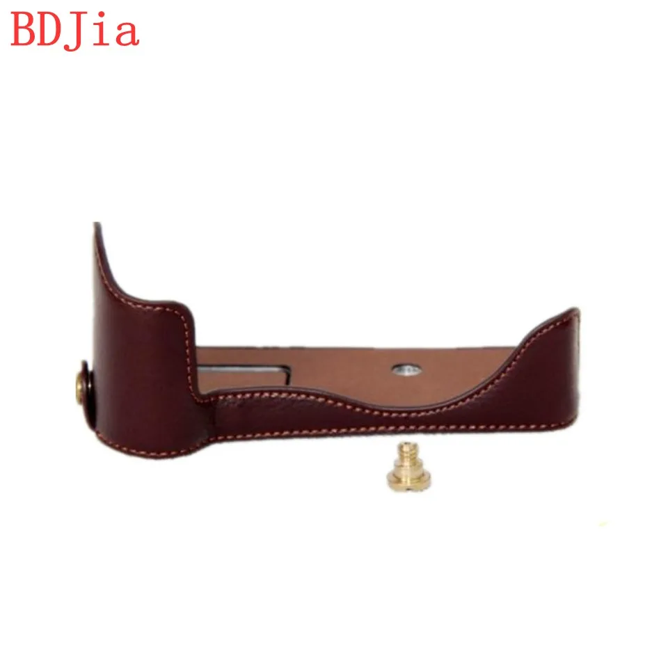 Натуральная Воловья кожа корпуса для половины камеры база Panasonic GH5 с отверстием