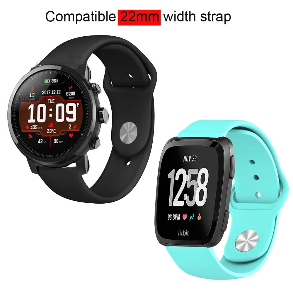 22 мм браслет ремешок для Xiaomi Amazfit GTR 47 мм Pace Stratos ремешок для samsung gear S3 Galaxy 46 мм нержавеющая сталь ремешок для часов