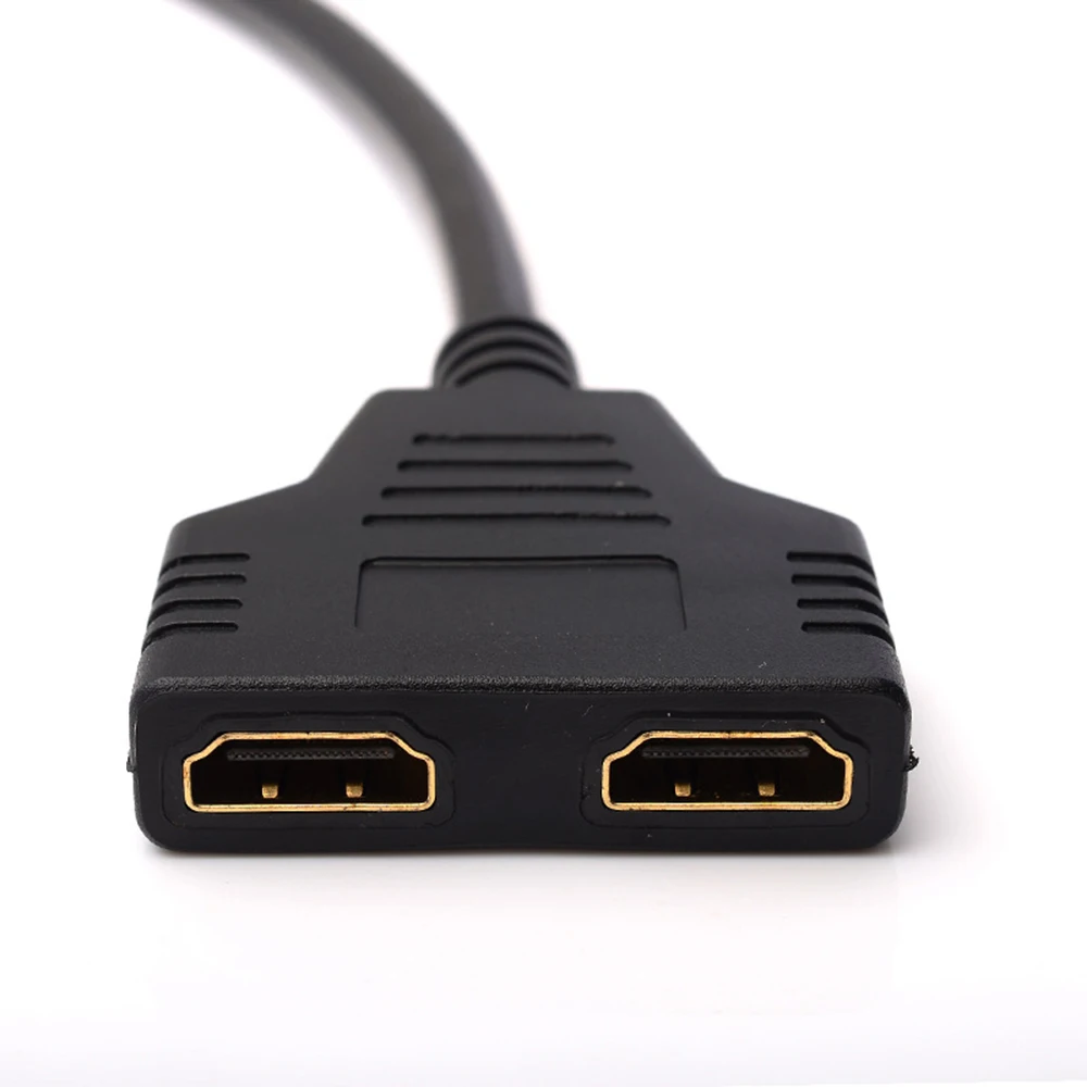 Новый 1 Мужской в 2 Женский из 1080P HDMI HD конвертер Кабель адаптер сплиттер для DVD
