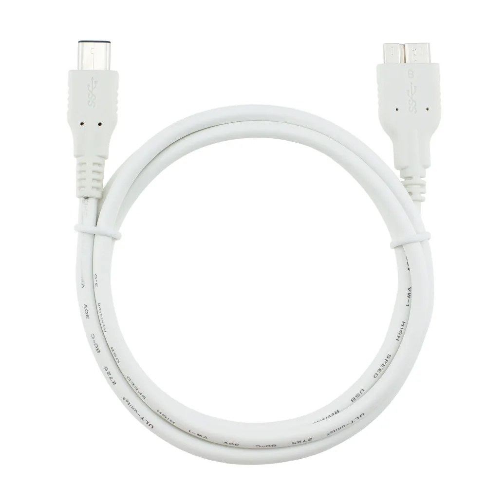 Кабель для передачи данных кабель Macbook Xiaomi 1 м 10 Гбит/с USB 3 Micro B Type C HDD разъем