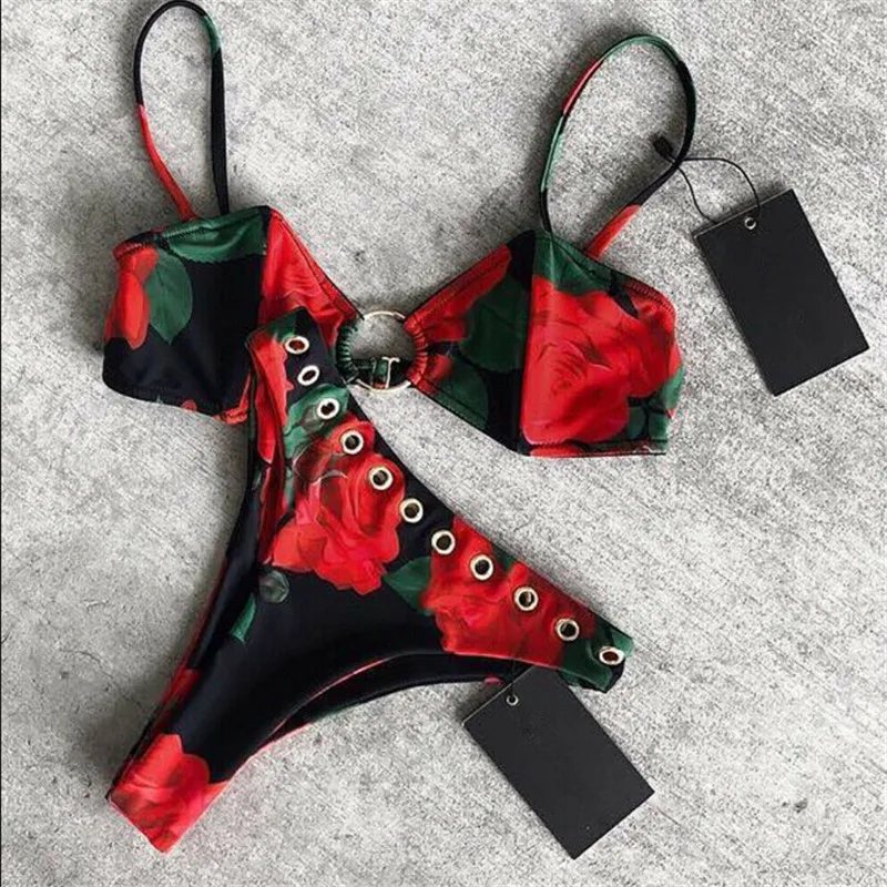 Женский купальник бикини с треугольным вырезом | Женская одежда