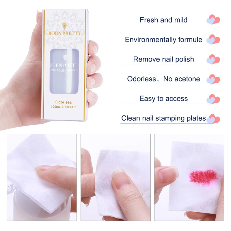Средство для удаления лака ногтей BORN PRETTY без запаха на масляной основе 100 мл |