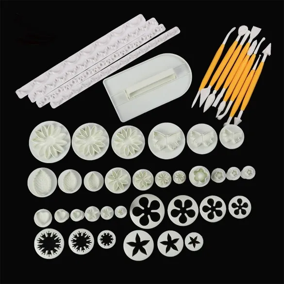 Мода 14 компл. 47 шт. сахар ремесло украшения торта фондант обледенение Embosser